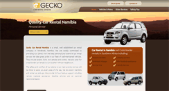Desktop Screenshot of geckocarrental.com