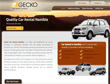Tablet Screenshot of geckocarrental.com